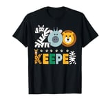 Zookeeper Costume Adult Men Zoo Animal Safari Zoo Keeper T-Shirt