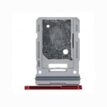 Tiroir SIM pour Samsung Galaxy S20 FE/S20 FE 5G Double SIM Rouge