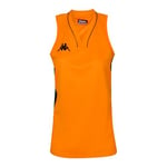 Kappa CAIRA Maillot de Basket-Ball Femme, Orange, FR : L (Taille Fabricant : L)