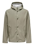 Onsluca Rain Jacket Otw Vd Beige ONLY & SONS