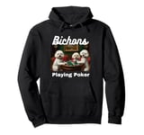 Dogs Playing Poker Bichon Frize Bichon Frize Dog breed Pullover Hoodie