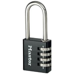 Master Lock kodehængelås aluminium sort 40 mm 7640EURDBLKLH