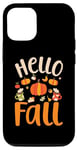iPhone 12/12 Pro Hello Fall Autumn Colors Leaves Pumpkins Fall Vibes Season Case