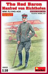 Miniart 1:16 Scale The Red Baron Manfred von Rihthofen WWI Flying Ace Plastic Model Kit