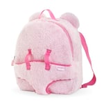 Corolle - Sac à Dos, Porte-Poupon Peluche Rose, Accessoire, pour Poupons 30cm, dès 3 Ans, 9000111170