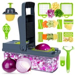 Vegetable Chopper Kitchen Mandoline Vegetable Cutter Slicer Fruit Dicer Set New