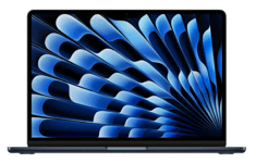 Apple MacBook Air 13.6 tum, Apple M3 8-core CPU 8-core GPU, 16 GB, 256 GB SSD, 35W strömadapter - Midnatt