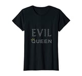 Womens Evil Queen Tee Crown Black Heart Halloween Costume T-Shirt