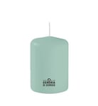 Bougie diamètre 7 cm hauteur 10 cm - gris vert