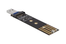 Delock - gränssnittsadapter - M.2 Card (PCIe NVMe & SATA) - USB 3.2 (Gen 2)