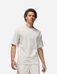 Mens Nike Air Jordan Wordmark T-Shirt Top Tee Oatmeal Grey Marl Size Small