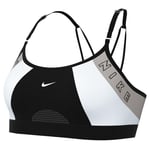 Nike Womens Indy Training Bra Black/Grey Sports Bra - Size Small