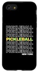 Coque pour iPhone SE (2020) / 7 / 8 Pickleball New York Pickleball Retro Paddle Pickleball