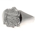 Liverpool FC Silver Plated Crest Ring Large