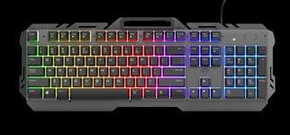 Trust GXT853 Esca Gaming Keyboard RGB, Nordic Layout - Sort