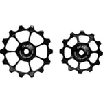 Poulies de dérailleur Cema Shimano 105/Ultegra (12-14T) en Acier Inox - Noires C