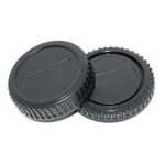 JJC Rear Lens Cap / Body Cap Combo - Olympus Four Thirds Fit