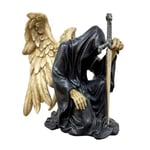 Puckator Ange de la Mort au Genou avec épée - Sculpture en résine ornementale - Figurine Accessoire Gothique pour Maison et Halloween