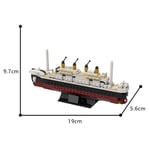 MOC Unsinkable Titanic Building Block The Symbolises Love Boat Ship Model Bricks