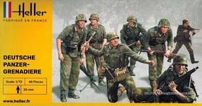 German Panzergrenadiers WW2 - 1:72 Plastique Figurines (Soldat) Heller New 49606