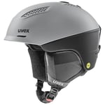 uvex Ultra Mips - Casque de Ski pour Hommes et Femmes - Système Mips - Réglage de la Taille Individuel - Rhino - Black Matt - 55-59 cm