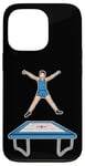 Coque pour iPhone 13 Pro Trampoline Enfant Athlète Trampoline