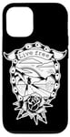 Coque pour iPhone 13 Live Free x Moto Rider x Rose Blackwork