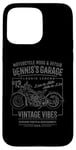 iPhone 15 Pro Max Dennis's Garage Motorcycle Design for the Name Dennis Case