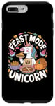 Coque pour iPhone 7 Plus/8 Plus Thanksgiving Unicorn Feast Mode Licorne Thanksgiving Party