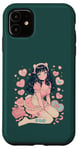 Coque pour iPhone 11 Anime Cat Girl Manga Hearts Kawaii Cute Holiday Valentines