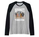 Serengeti National Park Tanzania Safari Animals Big 5 Africa Raglan Baseball Tee