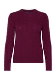 Cable-Knit Wool-Cashmere Sweater Tops Knitwear Jumpers Burgundy Polo Ralph Lauren