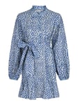 Althea S Simple IKAT Dress - Blue