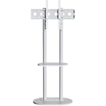 Support tv sur Pied pour Ecran de 40 à 75 Pouces, Art Design Meuble tv avec Etagère Marbre, Support led Minimanist Charge Max.40kg, vesa: