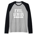 Evil Genius In Training comic geek convention nerd Raglan Baseball Tee