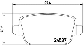 Bromsbelägg Brembo - Volvo - V70, Xc70, S80. Ford - Focus, Mondeo, Kuga, S-max, Galaxy. Land-rover - Freelander