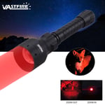 Hunting Red Light LED Flashlight 1000 Yards Zoomable Predator Torch Coyote Hog