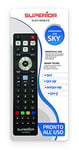 Superior Electronics SUPTRB027 Sky Replacement, télécommande de Rechange Universelle, Compatible avec Les décodeurs Sky, My Sky HD, Sky Q, prêt à l'emploi, ne nécessite Pas de Programmation