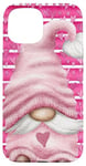 Coque pour iPhone 15 Pink Gnome Valentines Day Decor For Women - Love Aesthetic