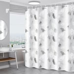 Rideau Douche Anti-moisissure, Rideaux de Douche peva Imperméable pour Baignoire et Salle de Bains - 80x180cm