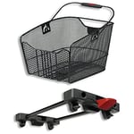 KlickFix Rixen & Kaul City Max basket for Racktime black,36 x 23 x 22.5 cm