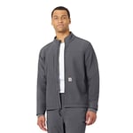 Carhartt Men's Rugged Flex Modern Fit Fluid Resistant Bonded Fleece Jacket, Pewter, XL