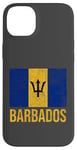 Coque pour iPhone 14 Plus Drapeau de la Barbade Bridgetown Moins Antilles Caraïbes