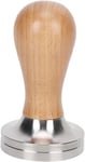 59 mm tai 57,5 mm Espresso Tamper Coffee Masher ruostumaton teräs puisella kahvalla, korkea suorituskyky