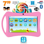 Tablette Tactile Enfant Android 5.1 7 Pouces Wifi Bluetooth Éducative Rose 12Go - YONIS