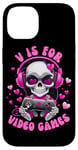 Coque pour iPhone 14 V est pour les jeux vidéo Skull Headphones