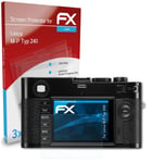 atFoliX 3x Protecteur d'écran pour Leica M-P Typ 240 clair