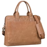 STILORD 'Lancelot' Sacoche Ordinateur Portable 13 Pouces Cuir Hommes et Femmes Sac Travail Sacoche Cuir véritable Sacoche Cuir emboîtable, Couleur:taranto - Marron