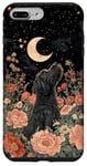 iPhone 7 Plus/8 Plus Miniature Schnauzer Moon Flowers Cottagecore Dog Mom Case