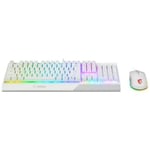 Clavier QWERTY MSI Vigor GK30 + Souris Clutch Gaming GM11 - Blanc